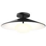 Cruz Ceiling Light Fixture - Black / White / Opal