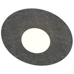 Cruz Ceiling Light Fixture - Gray Textured Fabric / Opal