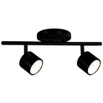 Lyra Adjustable Ceiling Spot Light - Black / Frosted