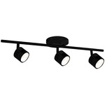 Lyra Adjustable Ceiling Spot Light - Black / Frosted