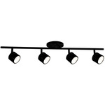 Lyra Adjustable Ceiling Spot Light - Black / Frosted