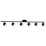 Lyra Adjustable Ceiling Spot Light - Black / Frosted