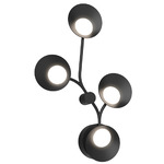 Rotaire Wall Sconce - Black / Frosted