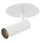 Downey Recessed Adjustable Spot Ceiling Light - White / Clear