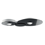 Bugia Double Ceiling Flush Light - Gloss Black