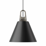 Jim Cone Pendant - Grey / Matte Black