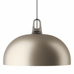 Jim Dome Pendant - Grey / Matte Champagne