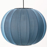 Knit Wit Round Pendant - Black / Blue