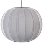 Knit Wit Round Pendant - Black / Silver
