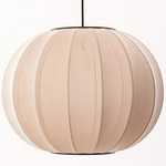 Knit Wit Round Pendant - Matte Black / Sandstone