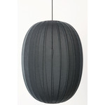 Knit Wit Oval Pendant - Black / Black