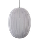 Knit Wit Oval Pendant - Black / Silver