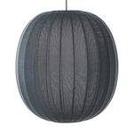 Knit Wit Round Pendant - Matte Black / Black