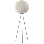 Knit Wit Floor Lamp - Black / Pearl White