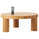 Offset Coffee Table - Natural Oak