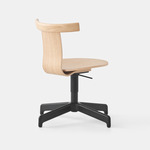 Jiro Swivel Chair - Black / Natural