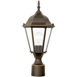 Bakersville Outdoor Post Light - Antique Bronze / Clear