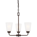 Kerrville Chandelier - Bronze / Satin Etched