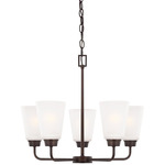 Kerrville Chandelier - Bronze / Satin Etched