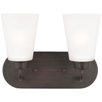 Kerrville Bathroom Vanity Light - Bronze / Satin Etched