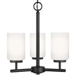 Oslo Chandelier - Midnight Black / Opal