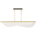Nyra Linear Pendant - Plated Brass