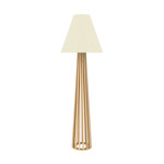 Ripado Floor Lamp - Maple / Off White
