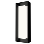 Squadro Miter Wall Sconce - Matte Black / White Acrylic