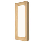 Squadro Miter Wall Sconce - Maple / White Acrylic