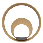 Sfera Hoop Wall Sconce - Maple / White Acrylic