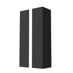 Clean Vertical Stripe Wall Sconce - Matte Black / White Acrylic