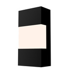 Clean Risk Wall Sconce - Matte Black / White Acrylic
