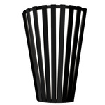 Ripado Tapered Wall Sconce - Matte Black / White Acrylic