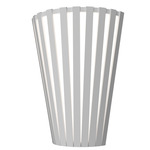 Ripado Tapered Wall Sconce - White / White Acrylic
