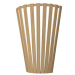 Ripado Tapered Wall Sconce - Maple / White Acrylic