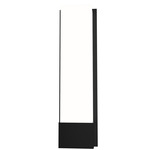 Clean Flowerpot Tall Wall Sconce - Matte Black / White Acrylic