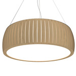 Barril Drum Pendant - Maple / White Acrylic