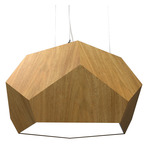 Facet Penta Pendant - Louro Freijo / White Acrylic