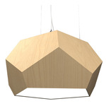 Facet Penta Pendant - Maple / White Acrylic