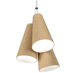 Conical Trio Pendant - Maple