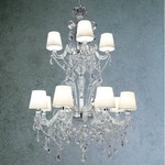 Soda Chandelier - Chrome / Transparent Crystal