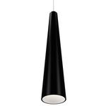 Conical Tall Pendant - Matte Black