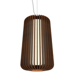 Stecche Di Legno Tall Pendant - Imbuia