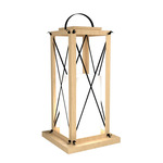 Lantern Floor Lamp - Maple / White Acrylic