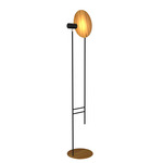 Dot Floor Lamp - Matte Black / Teak