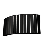 Ripado Horizontal Wall Sconce - Matte Black / White Acrylic