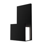Clean Pocket Wall Sconce - Matte Black / White Acrylic