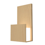Clean Pocket Wall Sconce - Maple / White Acrylic