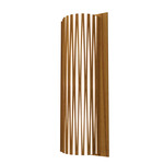 Living Hinges Tall Wall Sconce - Teak / White Acrylic