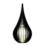 Cappadocia Table Lamp - Matte Black / White Linen